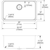 E L U H281612 topfront dim
