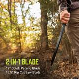 Tru tol 0038 sawback machete web graphic 2 in 1 blade