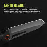 Tru fmk 1030 berm tanto flipper knife infographic tanto blade