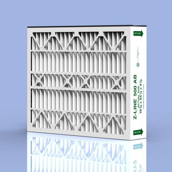 15 3/4 x 24 1/4 x 4 7/8 Z-LINE 500 AB SERIES MERV 8 AIR FILTER