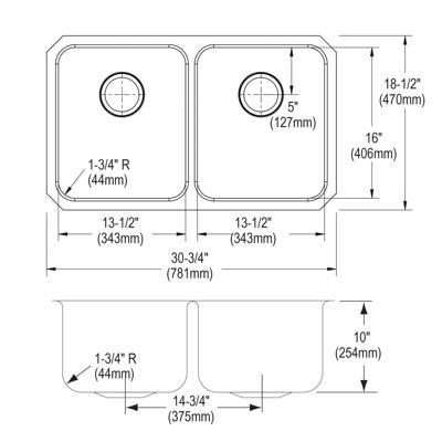 E L U H311810 topfront dim