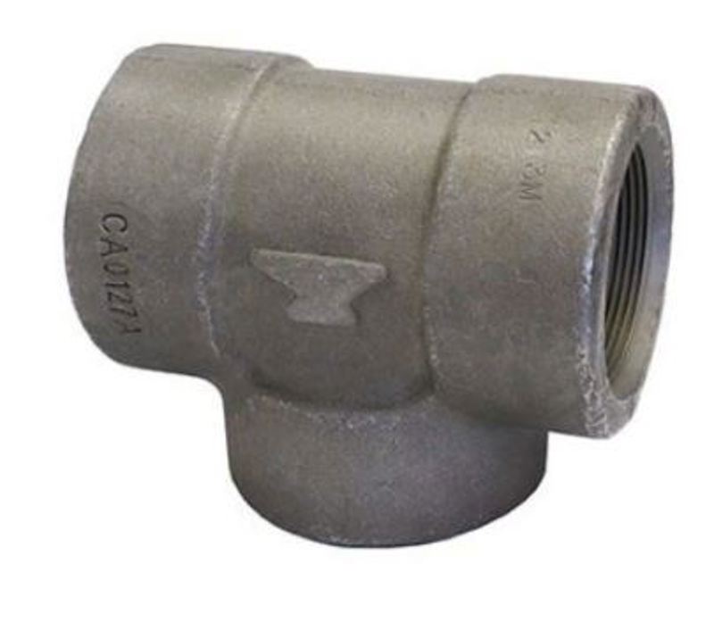Forged steel threaded tee