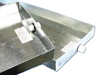 Drain pan with pvc