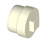 Fitting Cleanout with Raised Plug Sx F I P T