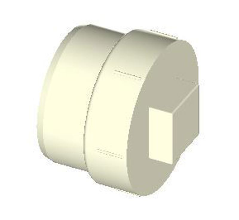 Fitting Cleanout with Raised Plug Sx F I P T