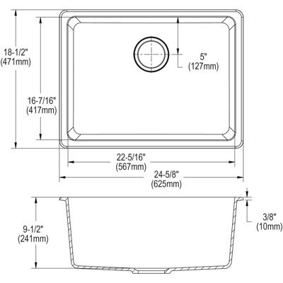 E L G U2522 topfront dim