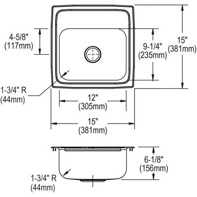 B L R1560 topfront dim