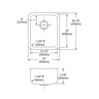 E L U H1316 topfront dim