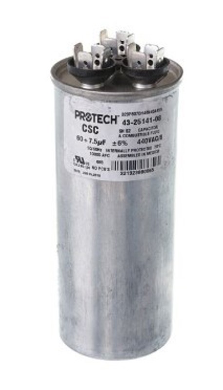 43-25141-08 Capacitor - 60/7.5/440 Dual Round | Coburn Supply