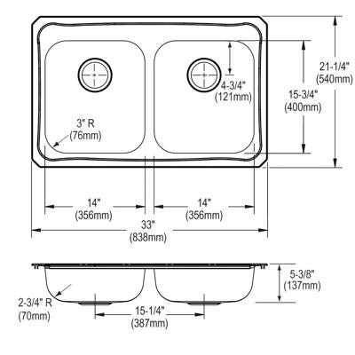 G E C R3321 topfront dim