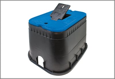 DFW1200.12.3C RECT STD MBOX W/BLUE CI RDR LID | Coburn Supply